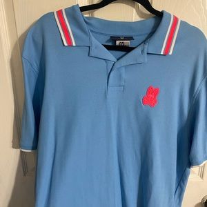 Light blue psycho bunny polo style shirt